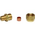 AG Male Compression Coupling (1/8" BSP Taper to 1/4" Compression)