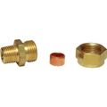 AG Male Compression Coupling (1/4" BSP Taper to 3/8" Compression)