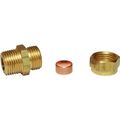 AG Male Compression Coupling (1/2" BSP Taper to 1/2" Compression)