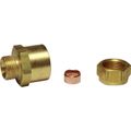 AG Female Compression Coupling (1/2" BSP to 3/8" Compression)