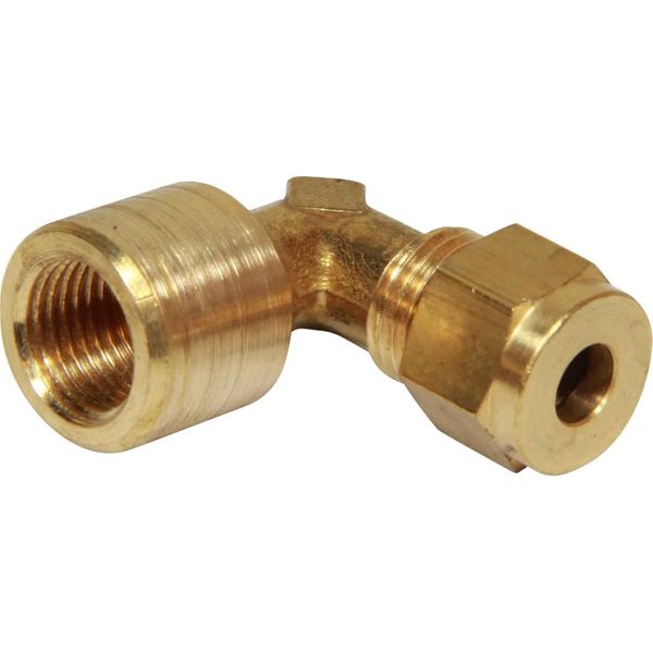 AG Brass Compression Elbow (1/4" BSP Female to 1/4" Compression)