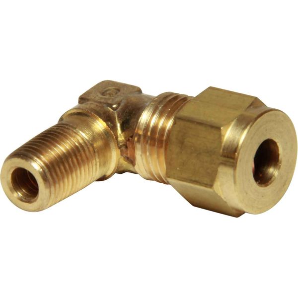 AG Brass Compression Elbow (1/8" BSPT Male to 1/4" Compression)