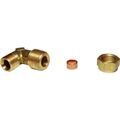 AG Brass Compression Elbow (1/2" BSPT Male to 3/8" Compression)