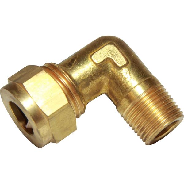 AG Brass Compression Elbow (3/8" BSPT Male to 1/2" Compression)