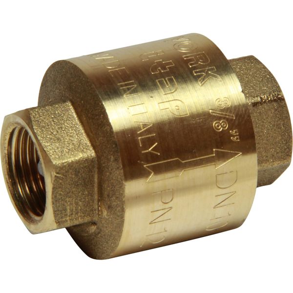 AG Brass Inline Spring Check Valve (Female / 3/8" BSP)
