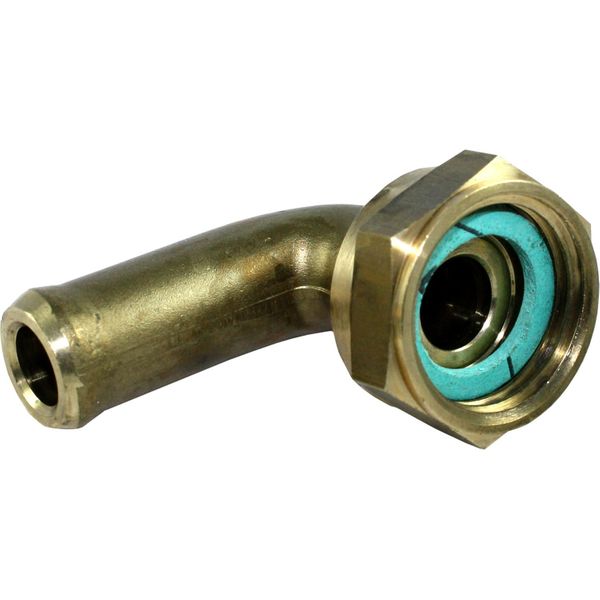 AG Brass 90 Degree Hose Tail (1/2" BSP Female to 13mm Hose)
