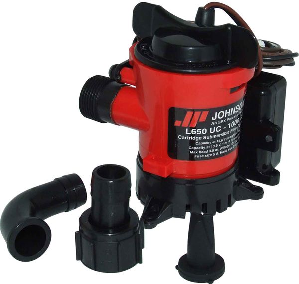 Johnson L650 UC Automatic Submersible Bilge Pump (12V / 63 LPM / 19mm)