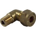 AG Compression Fitting Elbow (1/4" NPT Male to 3/8" Compression)