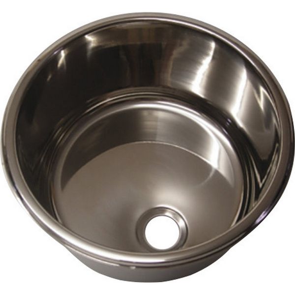 Aravon Round Stainless Steel Sink with 30cm Cut Out