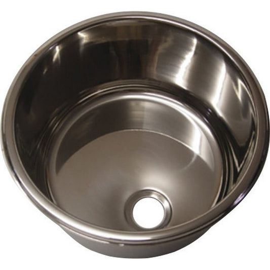 Round Stainless Steel Sink with 30cm Cut Out