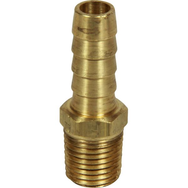 Racor Straight Hose Tail Connector (1/4" NPTM to 3/8" Hose)