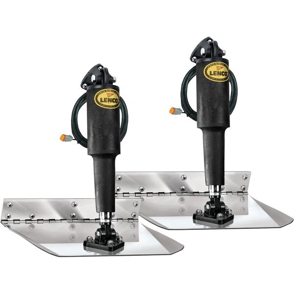 Lenco Electro-Polished Trim Tab Kit (Standard Mount / 9" x 12")