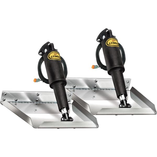 Lenco Electro-Polished Trim Tab Kit (Edge Mount / 12" x 12")