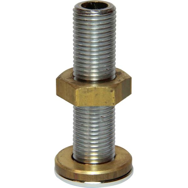 Maestrini Chromed Skin Fitting (Domed, 1/4" BSP, 55mm Long)