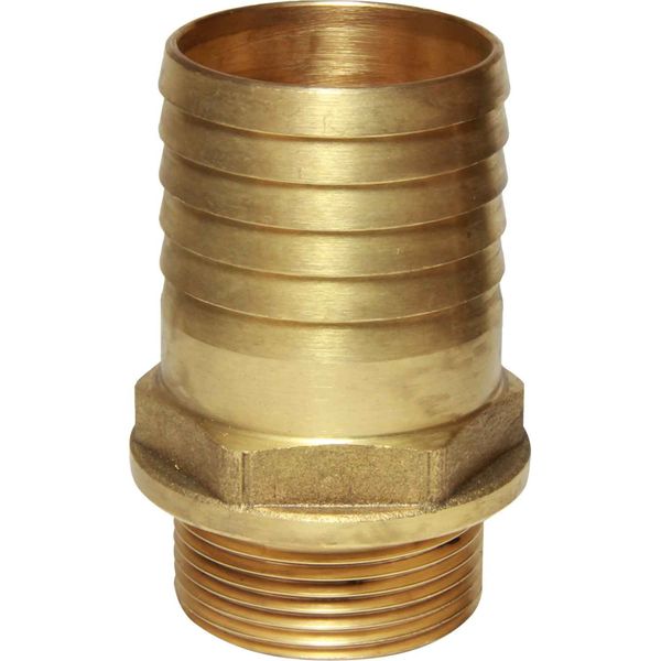 Maestrini Brass Straight Hose Tail (1-1/4" BSP Male to 45mm Hose)