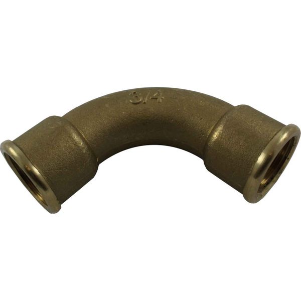 Maestrini Brass Swept 90 Degree Elbow (Female Ports / 3/4" BSP)