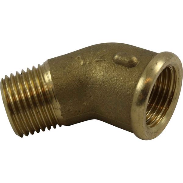 Maestrini Brass Compact 45 Degree Elbow (1/2" BSPT Male/BSP Female)