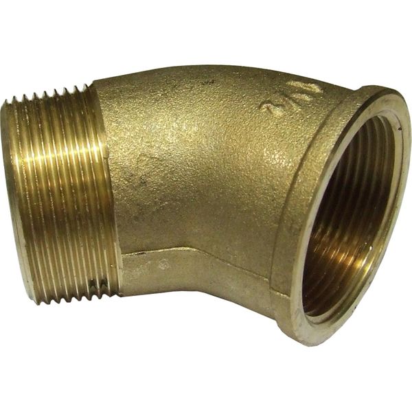 Maestrini Brass Compact 45 Degree Elbow (1-1/2" BSPT Male/BSP Female)