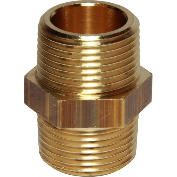 Maestrini Brass Equal Nipple (Male Thread / 3/4" BSPT)
