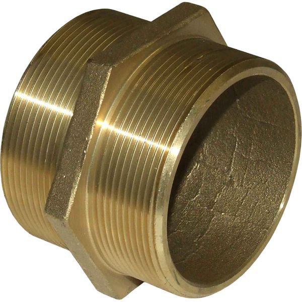 Maestrini Brass Equal Nipple (Male Thread / 2-1/2" BSPT)