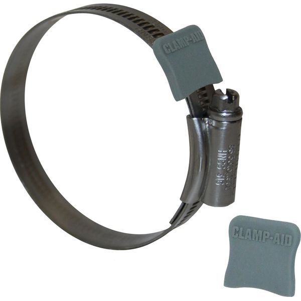 Clamp Aid Grey Hose Clip End Guards (1/2" Wide / Pack of 20)