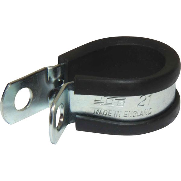 AG Zinc Rubber Lined P Clips (21mm / Pack of 5)