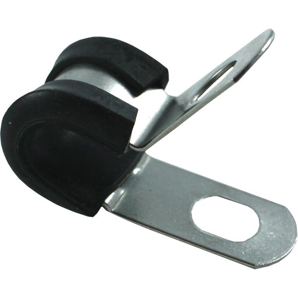 AG Stainless Steel Rubber Lined P Clips (6mm / Pack of 10)