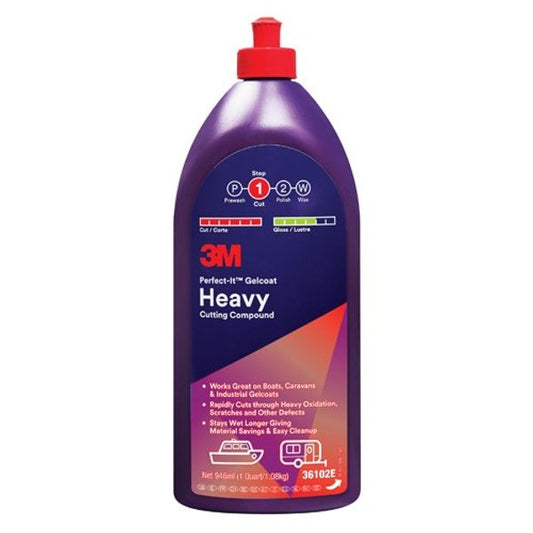 3M Perfect-It Gelcoat Heavy Cutting Compound (946ml)