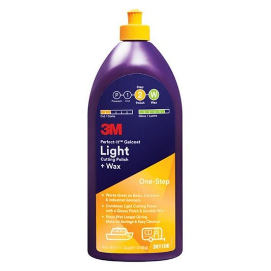 3M Perfect-It Gelcoat Light Cutting Polish and Wax 946ml (Each)