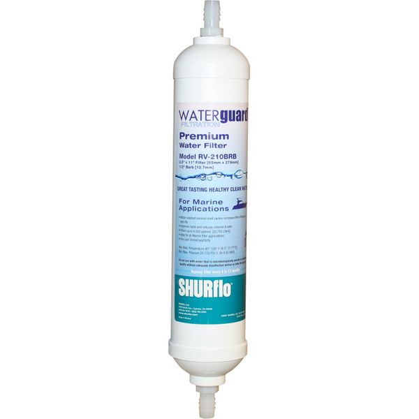SHURflo Premium Inline Drinking Water Filter (13mm Barb Fittings)