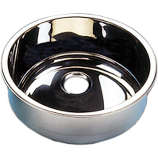 Cylindrical Sink Basin in Stainless Steel (Inset / 30cm OD)