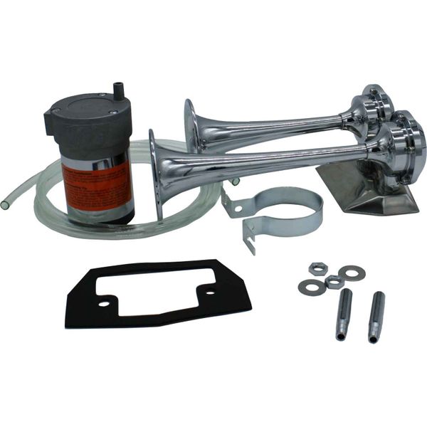 AFI Electric Air Horn with Twin Mini Trumpet (High & Low Pitch / 12V)