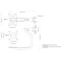 Scanstrut LMM-1 Mast-Leveller Radar Mount (Garmin, Raymarine & B&G)