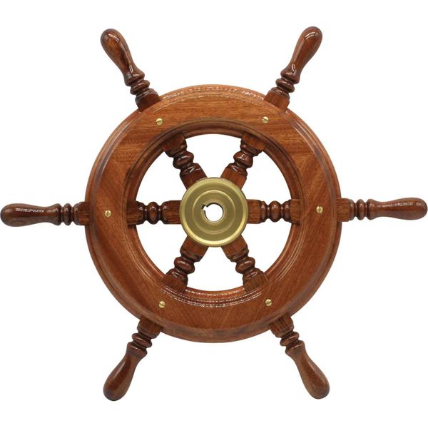 Osculati Wooden Spoked Steering Wheel (420mm)