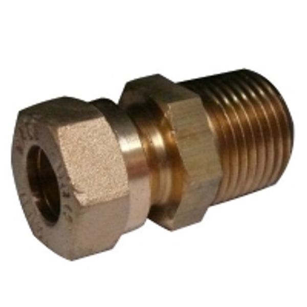 AG Male Compression Coupling (1/4" BSP Taper to 3/8" Compression)