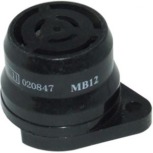 Warning Buzzer (Black Plastic / 12V)