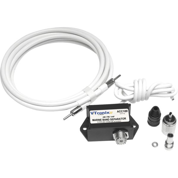 Shakespeare ACC100 Marine Band Separator Antenna (4m Cable, AM/FM/VHF)