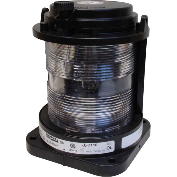 Aqua Signal 55 Masthead White Navigation Light (Black / 12V / 25W)