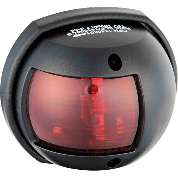 Osculati Compact Port Red Navigation Light (Black Case / 12V / 10W)