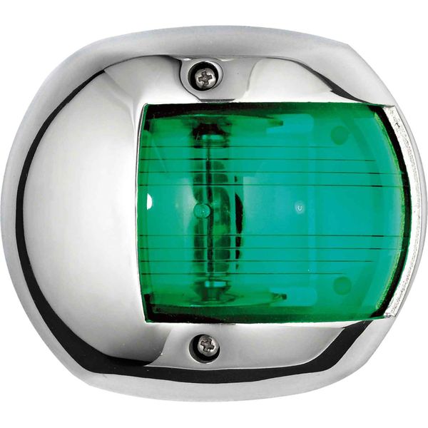 Osculati Compact Starboard Green Navigation Light (Stainless Steel / 12V / 10W)