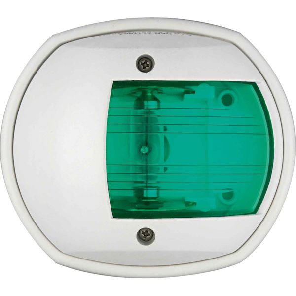 Osculati Compact Starboard Green Navigation Light (White Case / 12V / 10W)