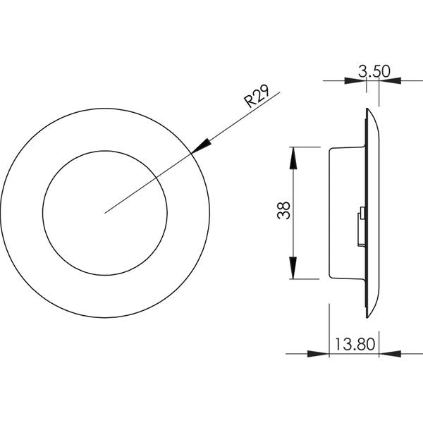 Labcraft Callisto Recess Mount Chrome LED Light (160lm / 12-24V)