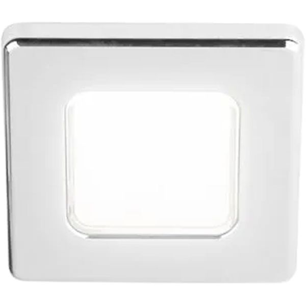 Hella EuroLED 75 Square Down Light in Chrome (12V / Cool White)