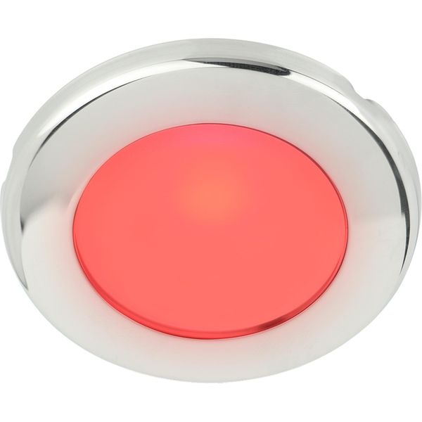 Hella EuroLED 75 Low Profile Round Light (SS Case / White + Red)