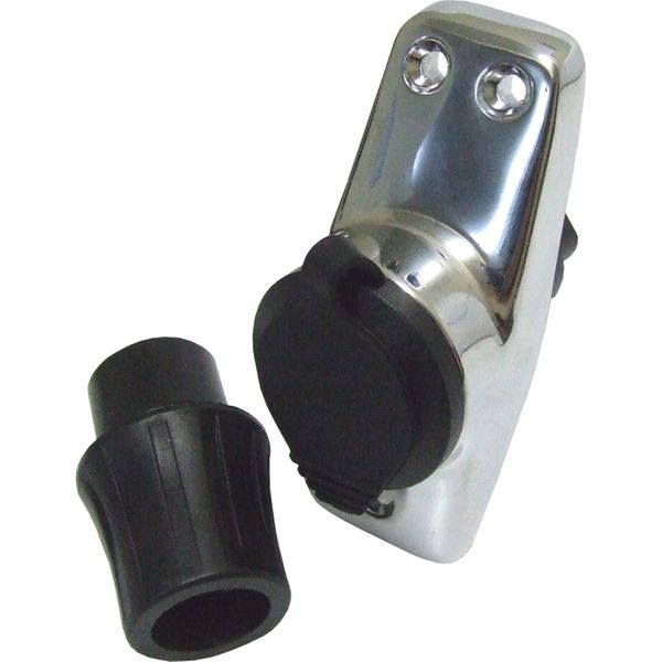 Perko 1059 Chrome Plated Zinc Pole Light Base (2 Pin / 16 Degree Rake)