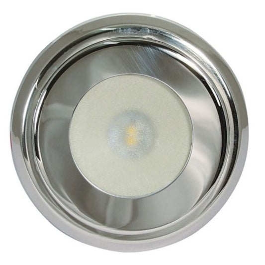 Quick Tim LED Downlight Stainless 12/24V 2W Warm White (Surface Mount)