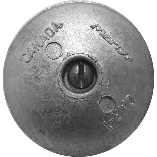 MG Duff ZD52 Disc Shaped Zinc Hull Anode for Salt Waters (Pair)