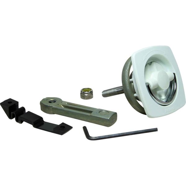 Perko 0932 Flush Latch (With Number 3 Cam Bar / White)