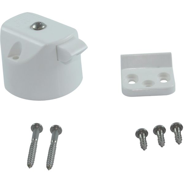 Osculati Knob Lock for Cabinet Doors & Drawers (White)