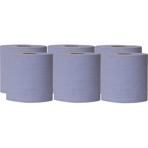 ASAP 2 Ply Blue Roll (150M / Pack of 6)